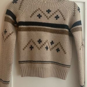 Cosy warm Zara shrunken crew sweater